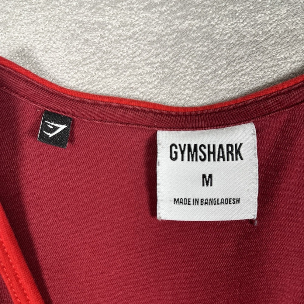Gymshark Womens Luxe Tank Top Medium M Red Racerback Fitness Gym Athletic Cami - Picture 3 of 6